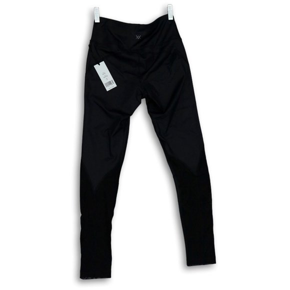 NWT VINA XX BLACK CIRE WITH MESH LEGGING XS - Picture 2 of 7
